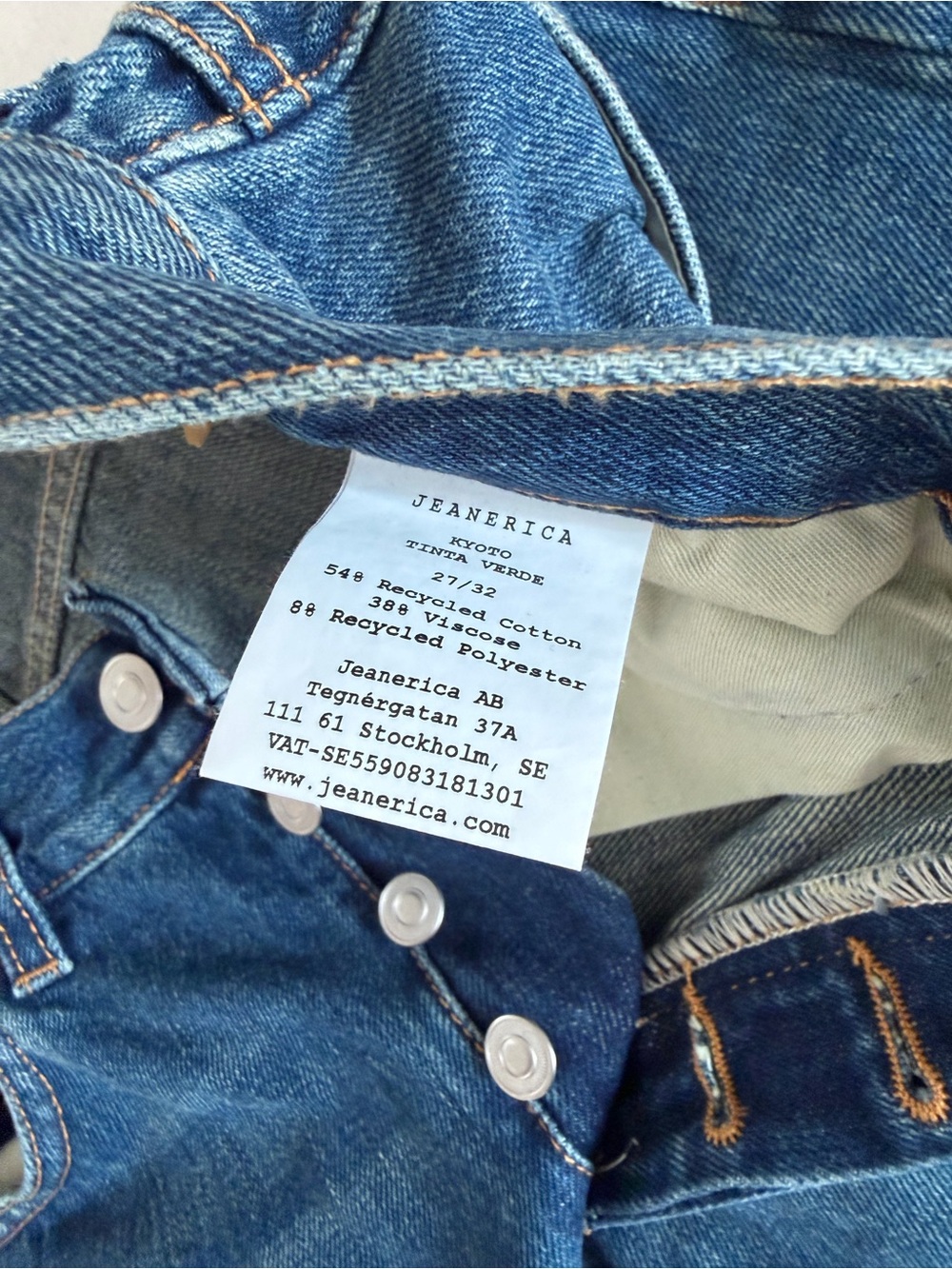 High-Rise Wide Leg Women's Jeans in Dark Blue its New - Picture 12 of 12